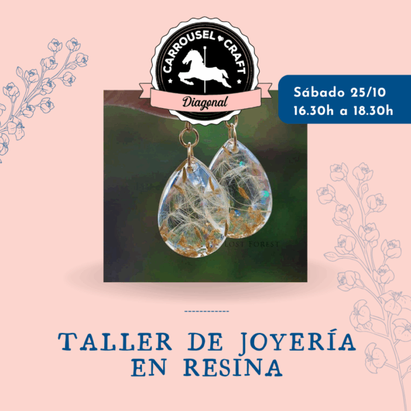 Taller de joyería en resina Octubre