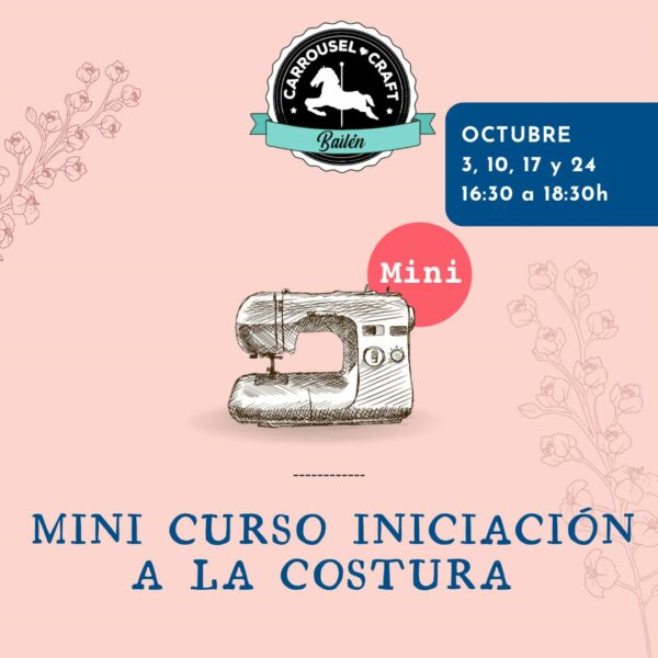 Mini curso Iniciación a la  costura OCTUBRE Bailén
