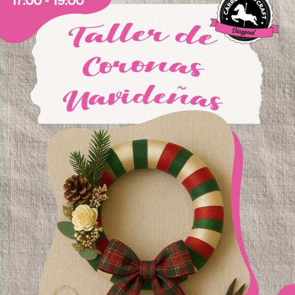Taller de coronas navideñas