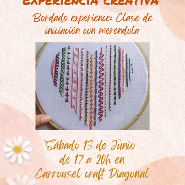 Tarde Creativa: Bordado creativo
